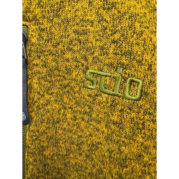 Stio Men’s Mustard Yellow Fleece Zip Up Sweater Jacket XL - Picture 3 of 11